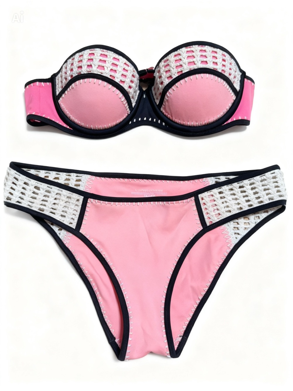 Victoria Secret Pink Surf Scuba Crochet Bikini